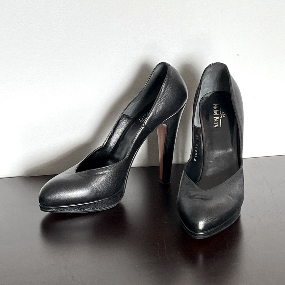 Michel Perry Black Pumps, 10mm